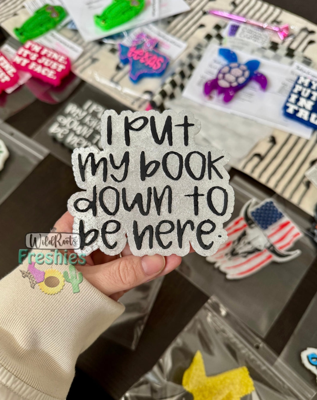 I put my book down