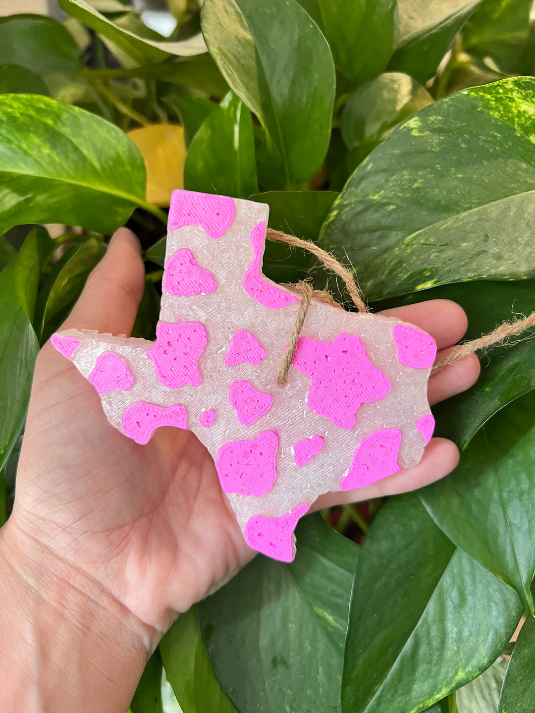 Cow Print Texas Pink